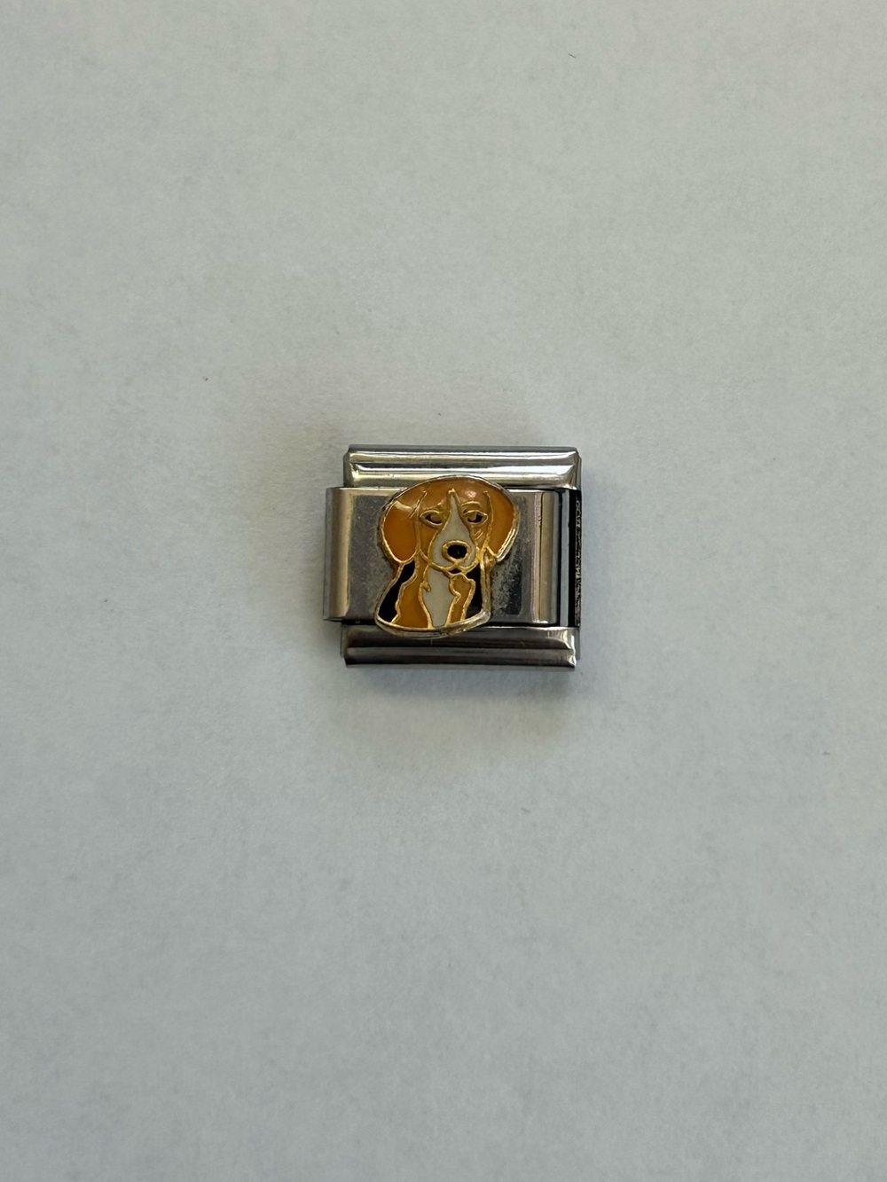 Beagle Italian Charm Bracelet Link